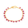 ruby drops bracelet